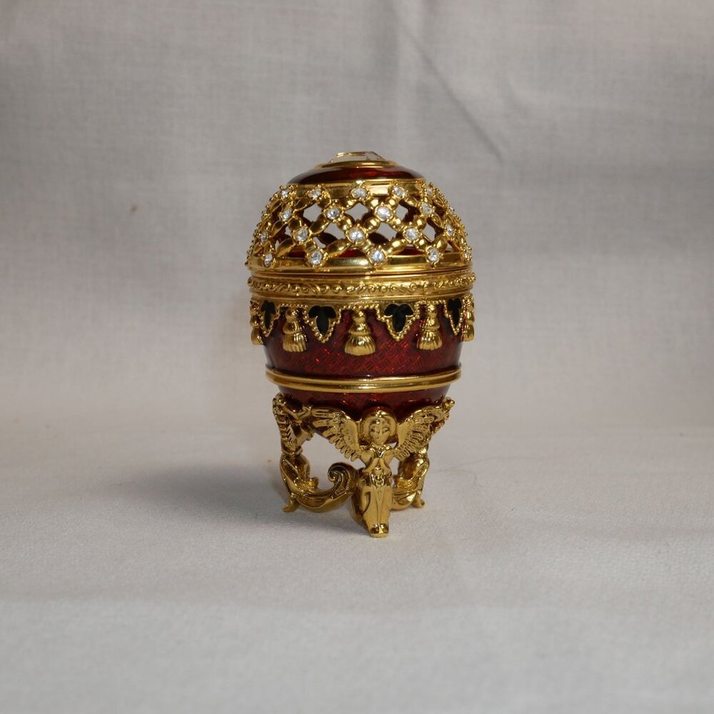 Joan Rivers Imperial Treasures Potpourri Enamel Egg Figurine - Picture 2 of 4